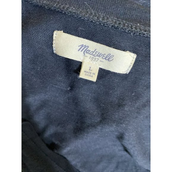 Madewell Maxi Dress Size L Black Tank Sleeveless Round Neck Long - Picture 8 of 9